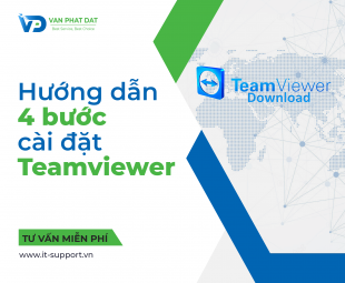 HƯỚNG DẪN 4 BƯỚC CÀI ĐẶT TEAMVIEWER