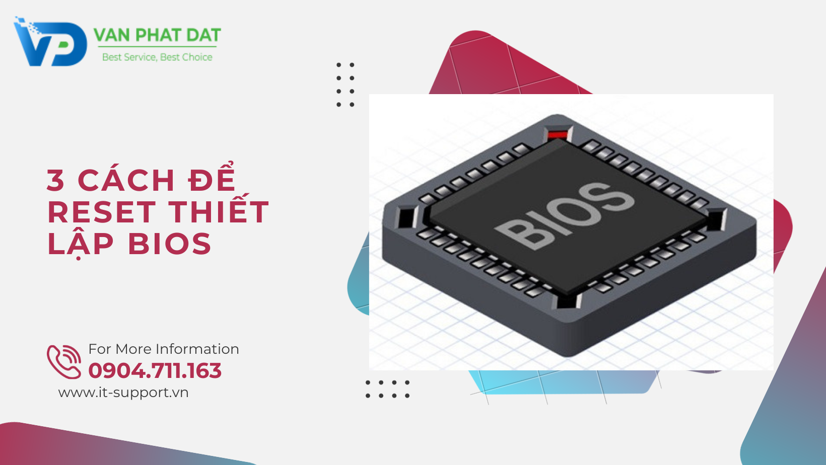 3 CÁCH ĐỂ RESET THIẾT LẬP BIOS