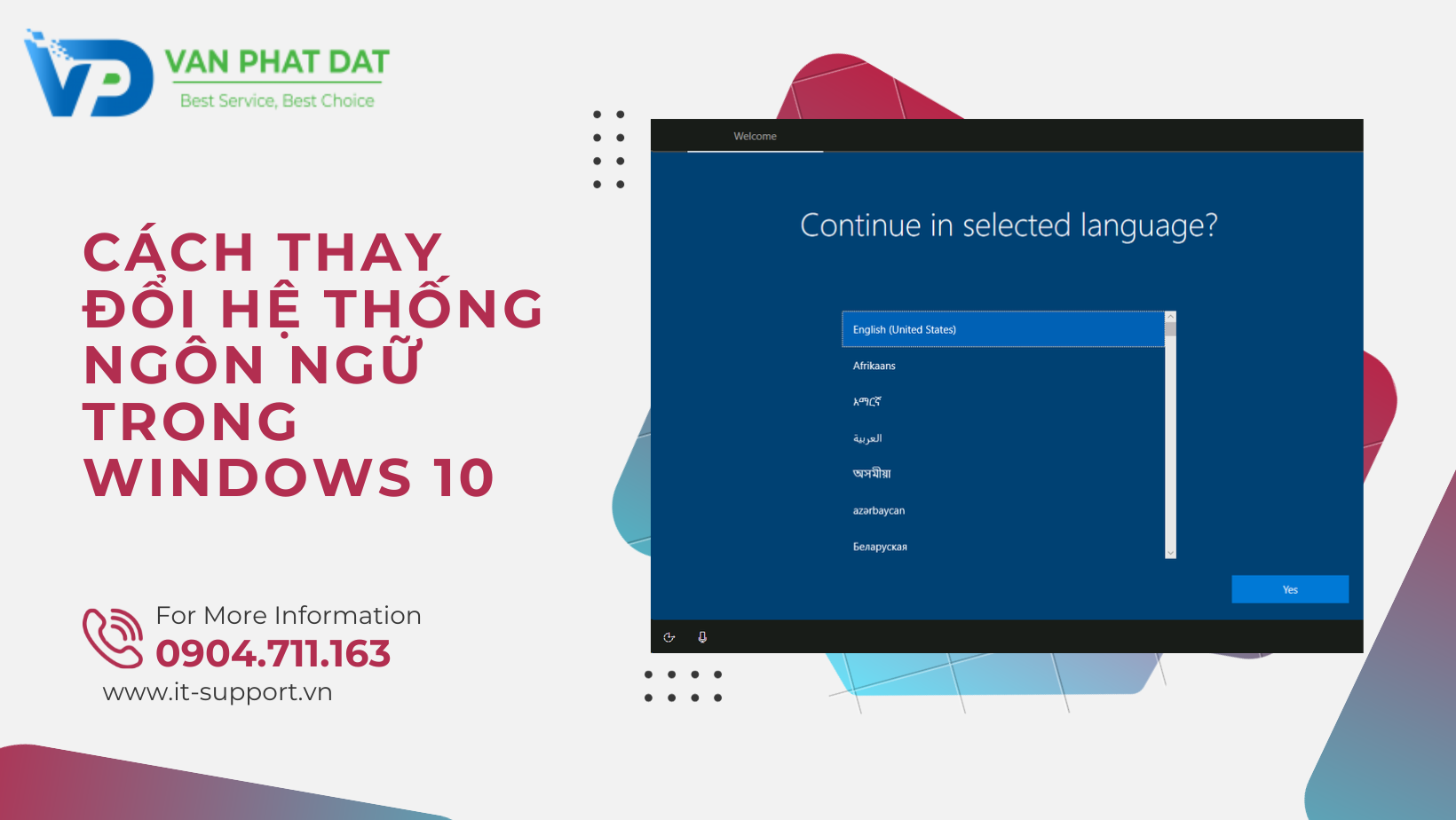 CÁCH THAY ĐỔI HỆ THỐNG NGÔN NGỮ TRONG WINDOWS 10