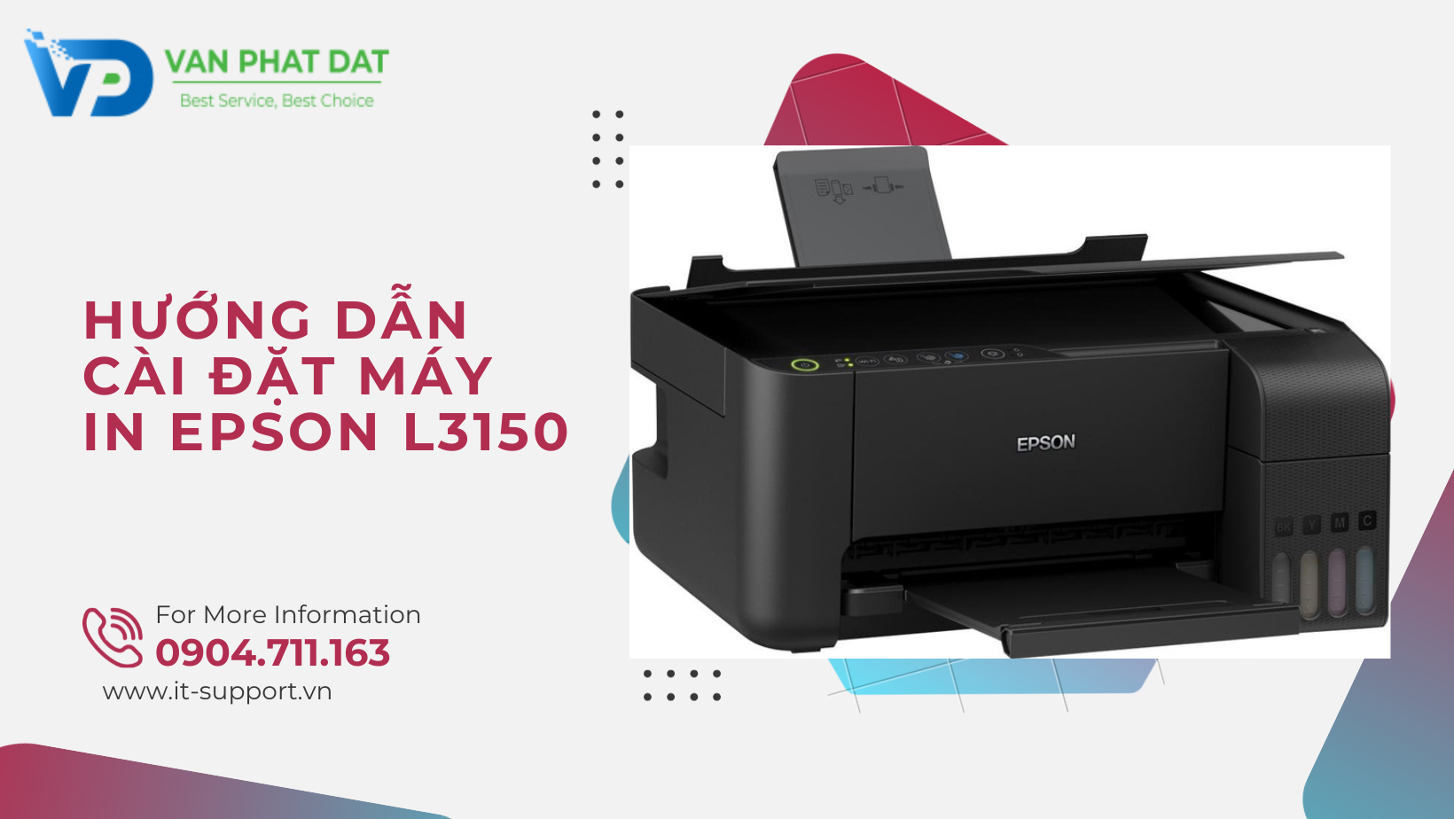 HƯỚNG DẪN CÀI ĐẶT MÁY IN EPSON L3150