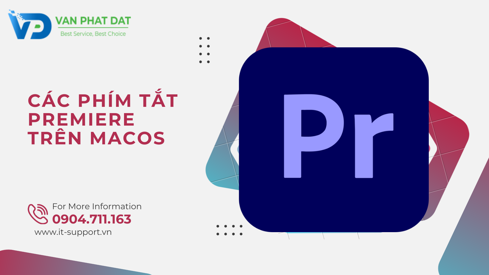 CÁC PHÍM TẮT PREMIERE TRÊN MACOS